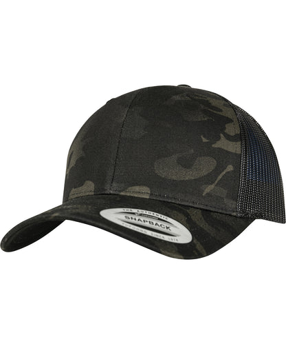 Flexfit / Yupoong Retro trucker Multicam® (6606MC) Black Multicam