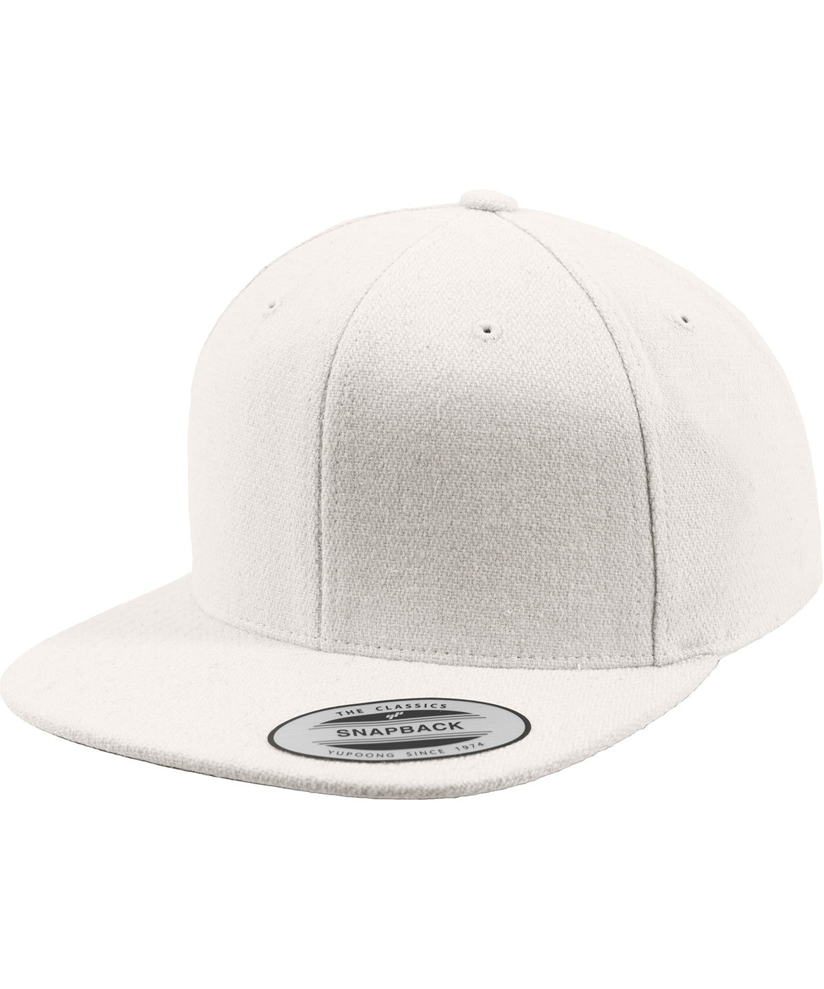 Flexfit / Yupoong Melton wool snapback (6689M) White