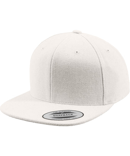 Flexfit / Yupoong Melton wool snapback (6689M) White