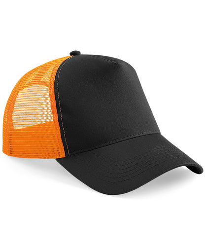 Beechfield Snapback trucker Black/Orange