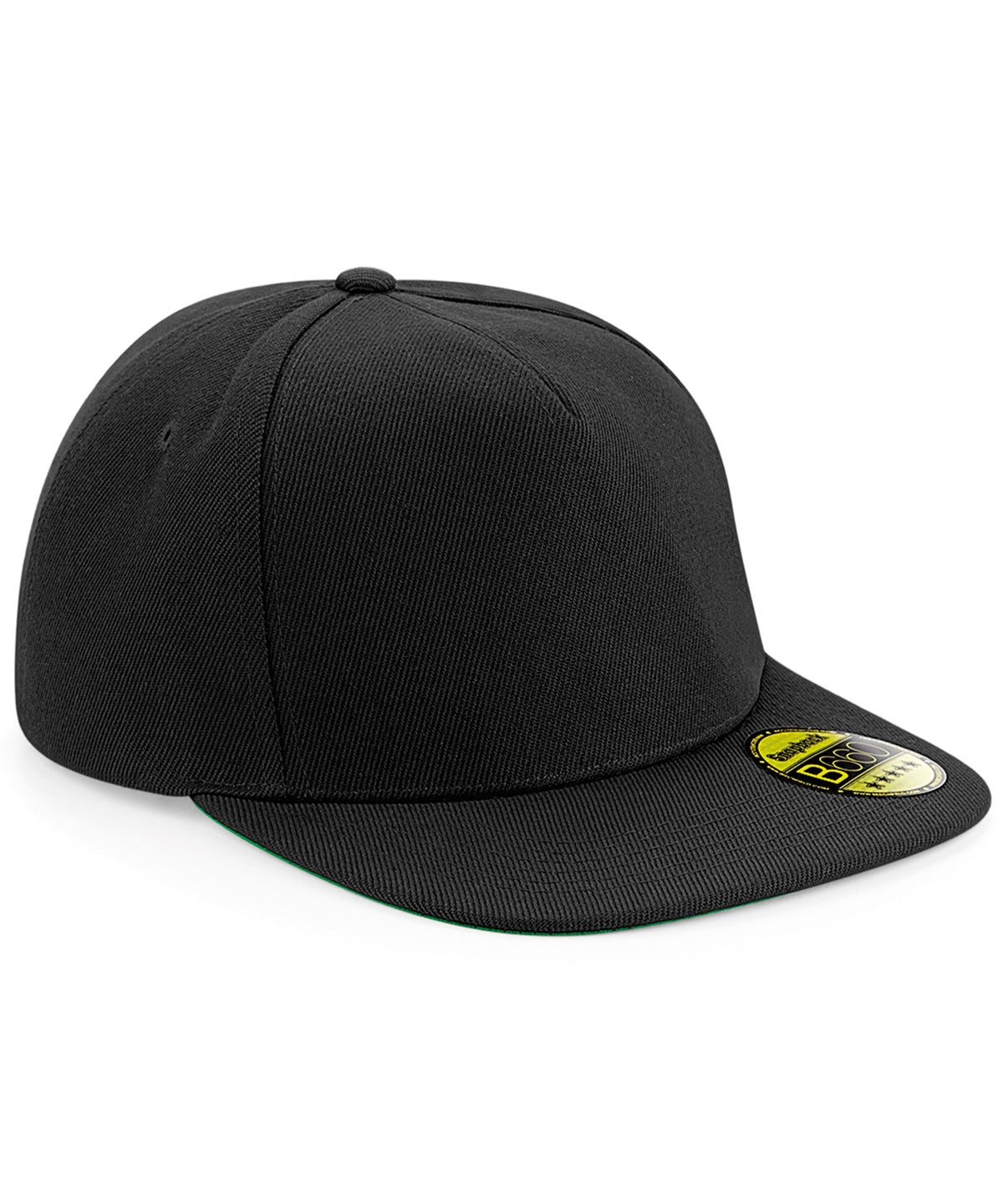 Beechfield Original flat peak snapback Black/Black/Black