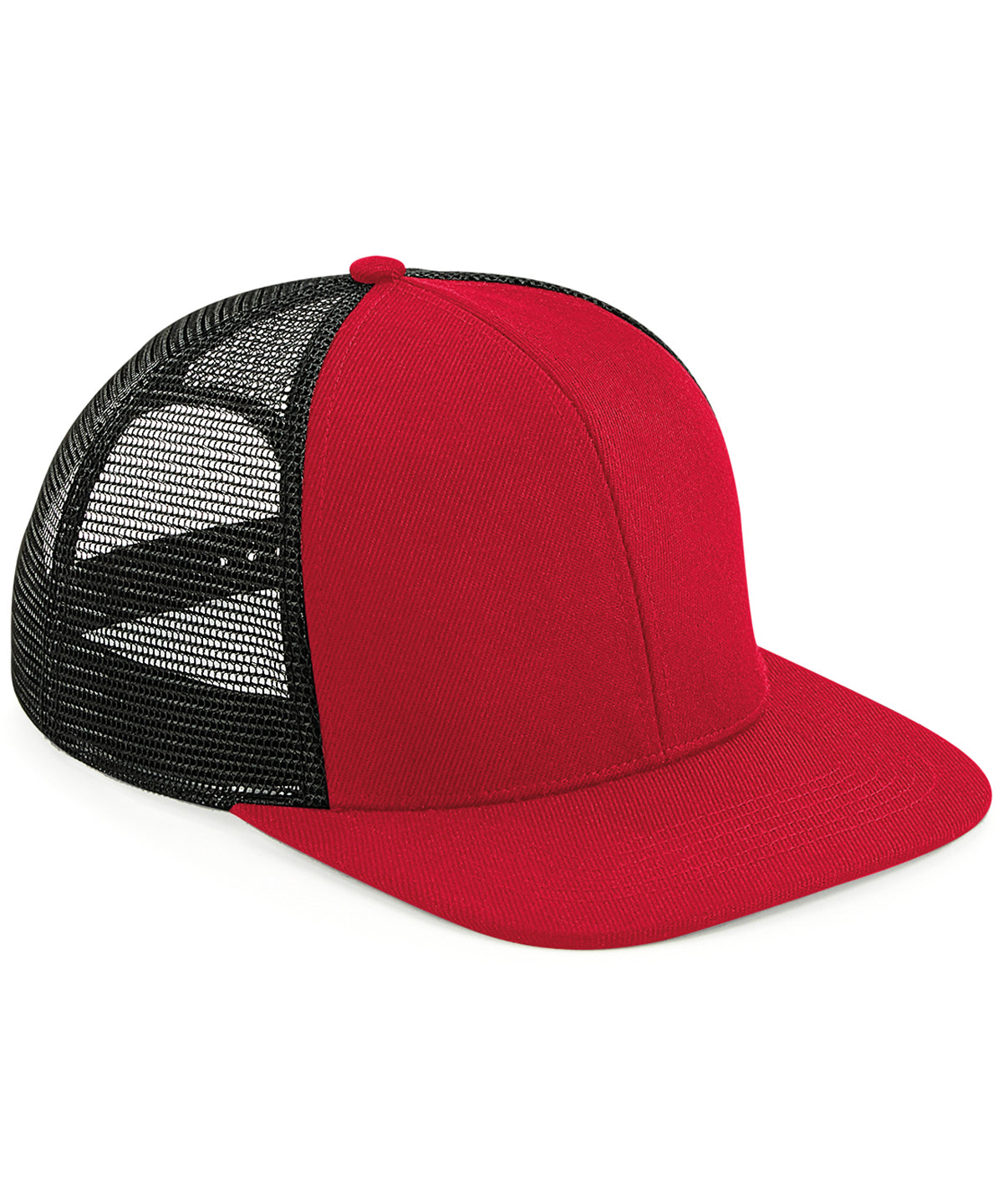 Beechfield Original flat peak 6-panel trucker Classic Red/Black