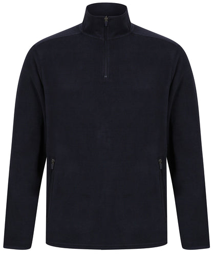 Henbury ¼ zip microfleece jacket Navy