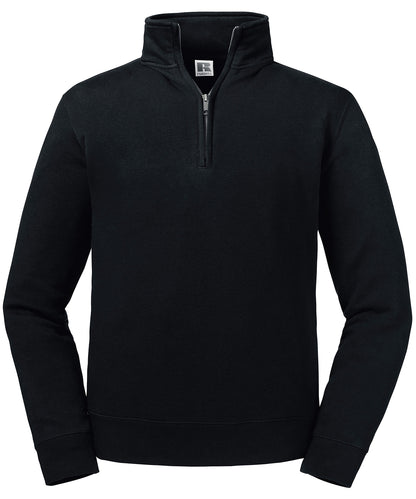 Russell Authentic ¼ zip sweatshirt Black