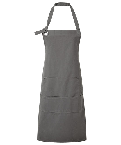 Premier Calibre heavy cotton canvas pocket apron Dark Grey