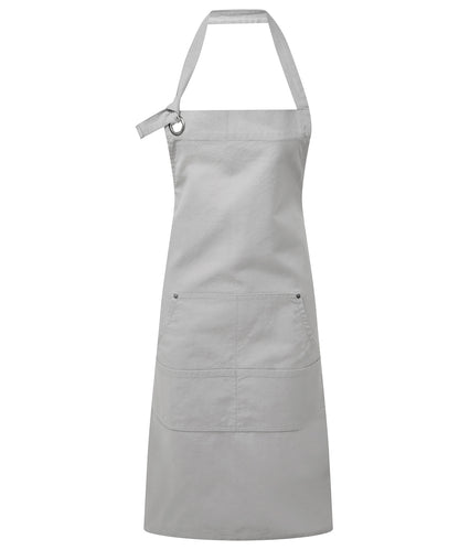 Premier Calibre heavy cotton canvas pocket apron Silver