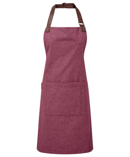 Premier Annex Oxford bib apron Burgundy