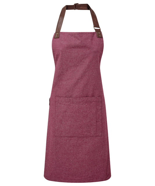 Premier Annex Oxford bib apron Burgundy