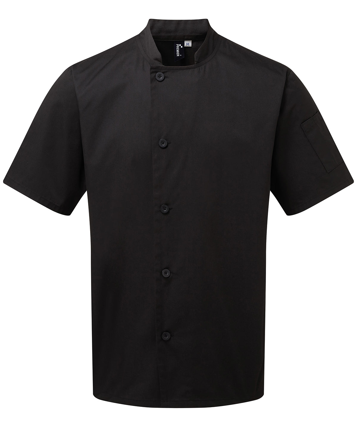 Premier Chef's essential short sleeve jacket Black