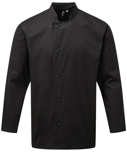 Premier Chef's essential long sleeve jacket Black