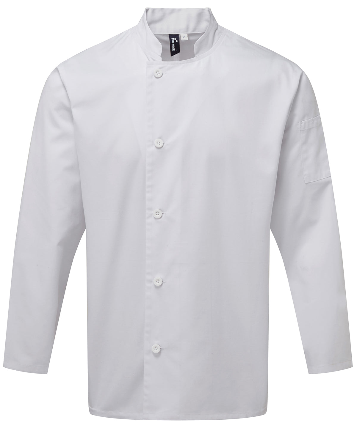 Premier Chef's essential long sleeve jacket White