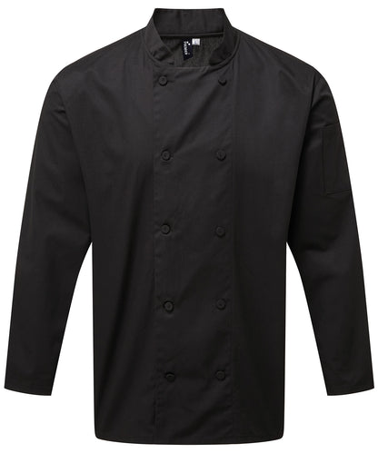 Premier Chef's Coolchecker® long sleeve jacket Black