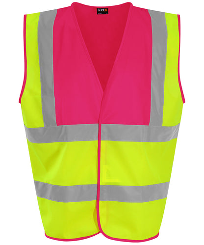 Pro RTX High Visibility Waistcoat HV Yellow/Pink