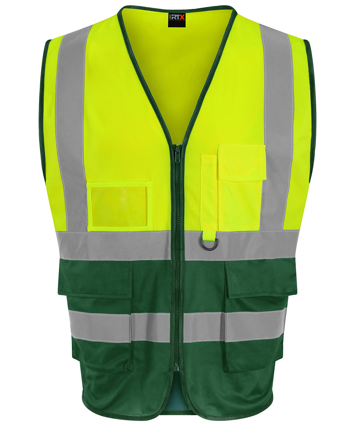 Pro RTX High Visibility Executive waistcoat HV Yellow/Paramedic Green