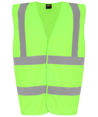 Pro RTX High Visibility Kids waistcoat Lime