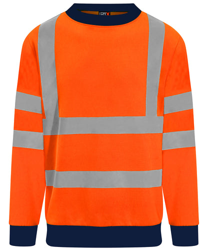 Pro RTX High Visibility High visibility sweatshirt HV Orange/Navy