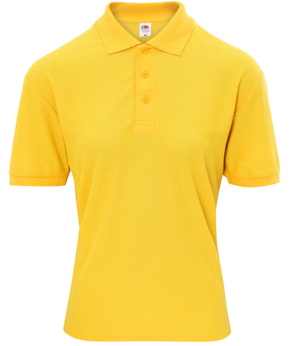Fruit of the Loom Kids 65/35 piqué polo Sunflower