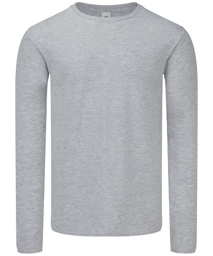 Fruit of the Loom Iconic 150 classic long sleeve T Heather Grey*