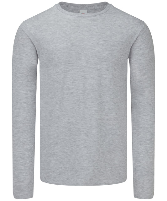 Fruit of the Loom Iconic 150 classic long sleeve T Heather Grey*