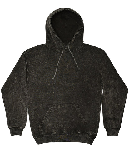 Colortone Rainbow tie-dye hoodie Mineral Black