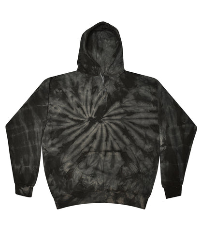 Colortone Rainbow tie-dye hoodie Spider Black