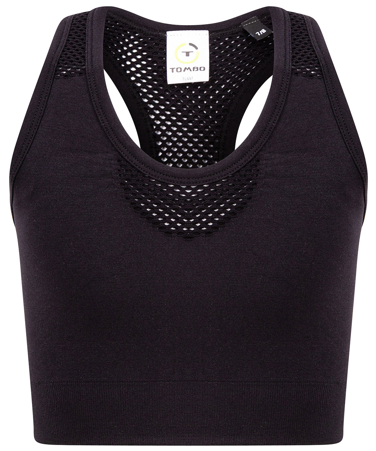 Tombo Kids seamless crop top Black