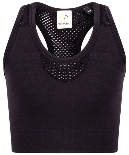 Tombo Kids seamless crop top Black