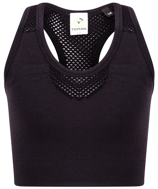 Tombo Kids seamless crop top Black