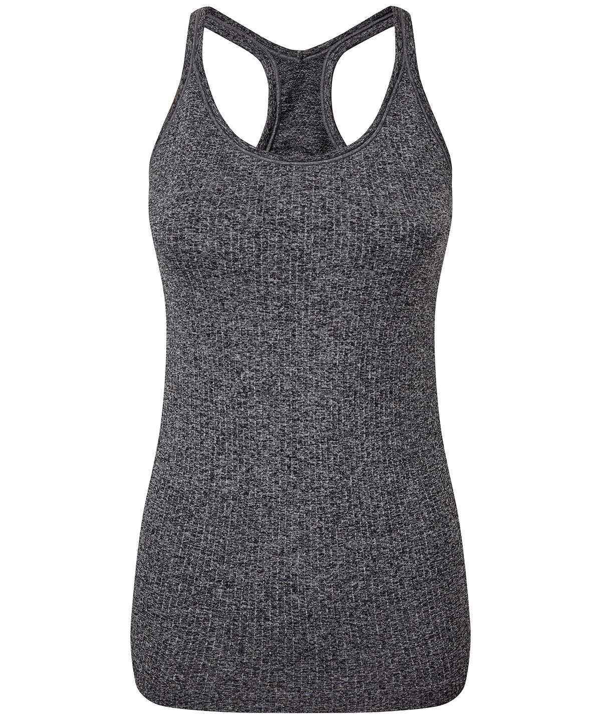 TriDri Women's TriDri® seamless 3D fit" multi-sport sculpt vest with secret support" Black Melange