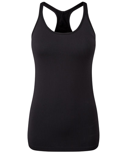 TriDri Women's TriDri® seamless 3D fit" multi-sport sculpt vest with secret support" Black