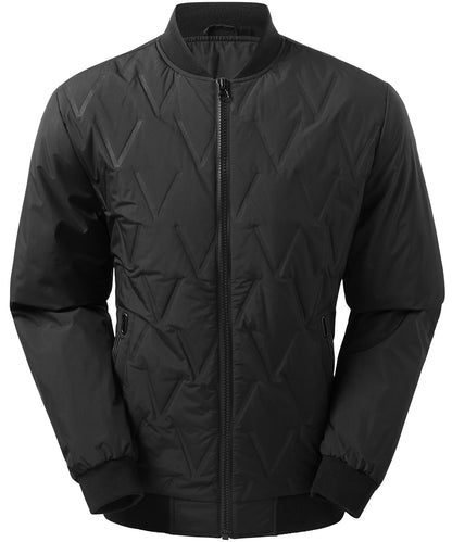 2786 Vector moulded bomber jacket Black
