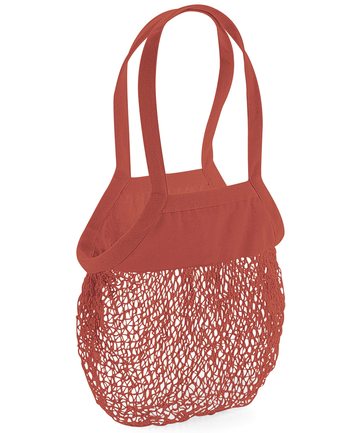 Westford Mill Organic cotton mesh grocery bag Orange Rust