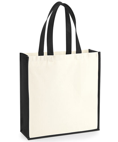 Westford Mill Gallery canvas tote Natural/Black