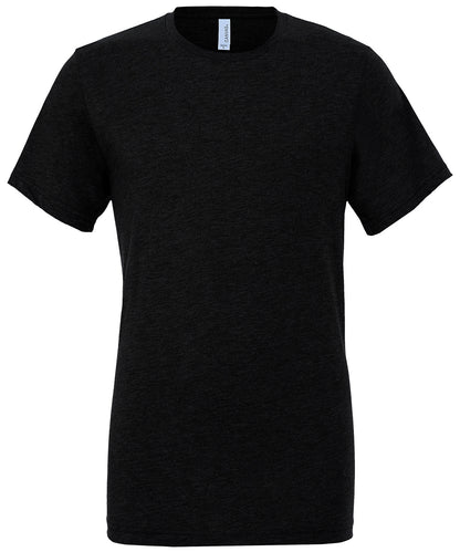 Bella+Canvas Unisex triblend crew neck t-shirt Solid Black Triblend