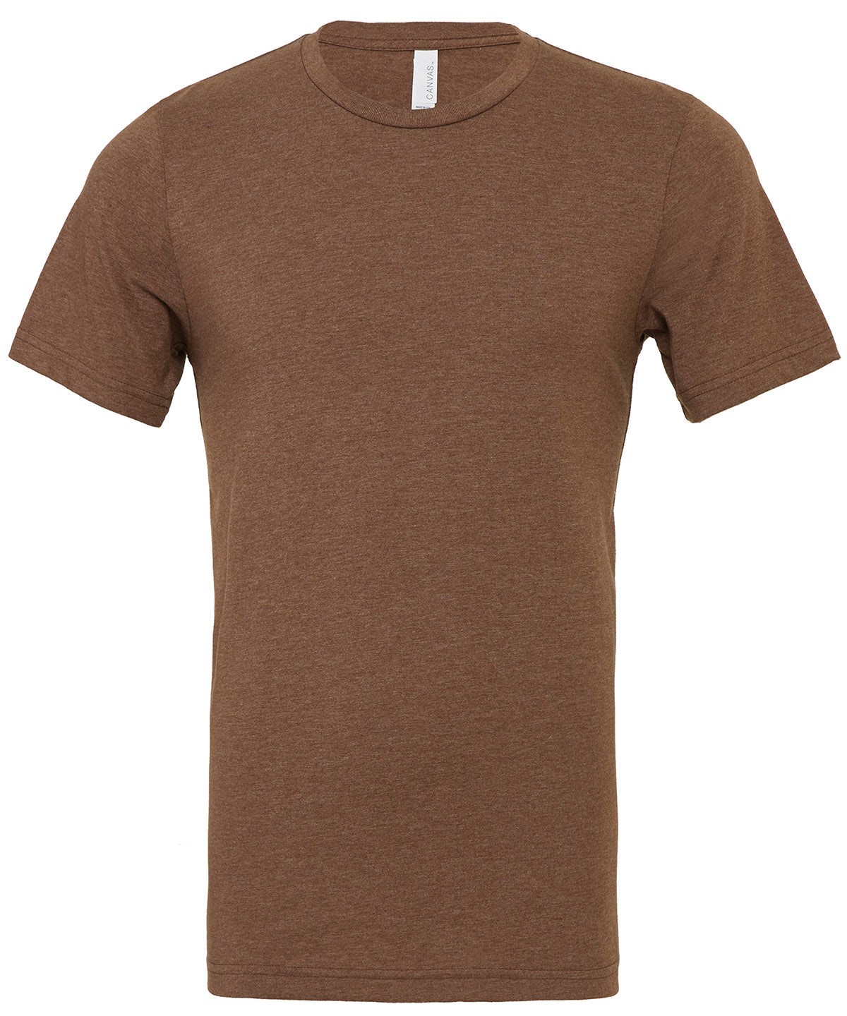 Bella+Canvas Unisex heather CVC short sleeve t-shirt Heather Brown