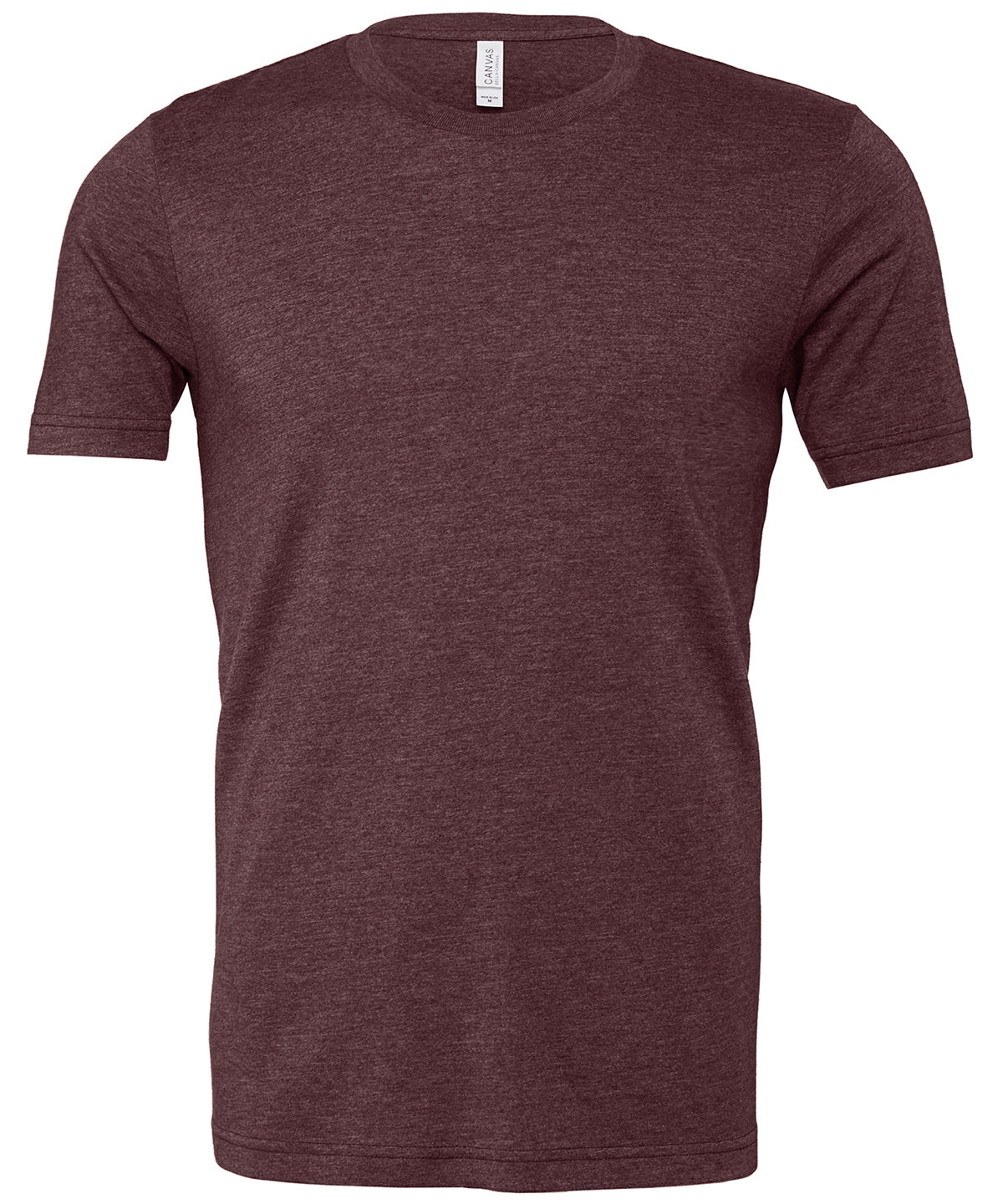 Bella+Canvas Unisex heather CVC short sleeve t-shirt Heather Maroon