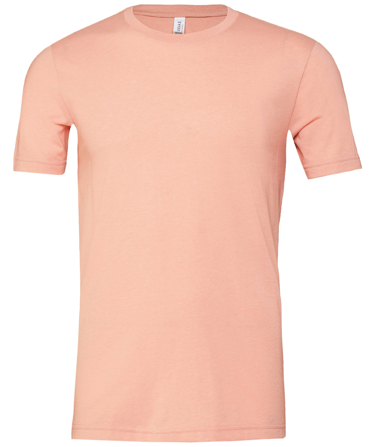 Bella+Canvas Unisex heather CVC short sleeve t-shirt Heather Peach