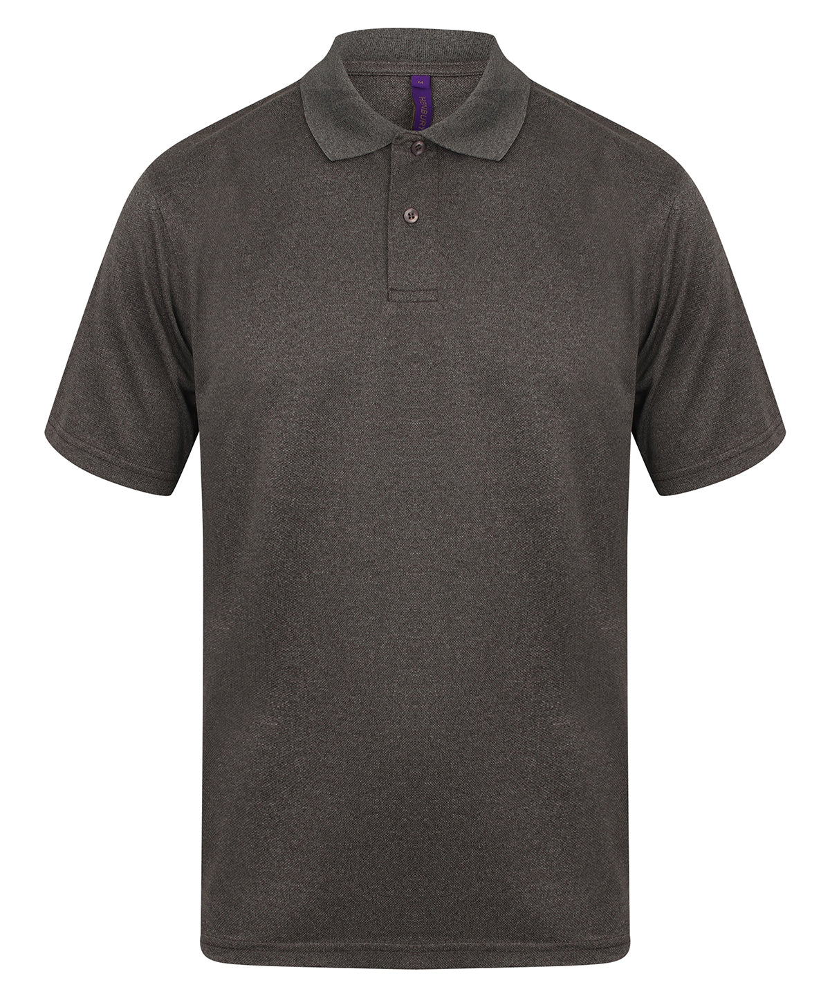 Henbury Coolplus® polo shirt Heather Charcoal