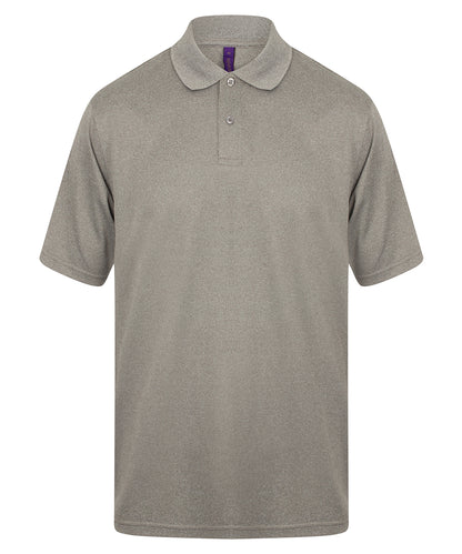 Henbury Coolplus® polo shirt Heather Grey