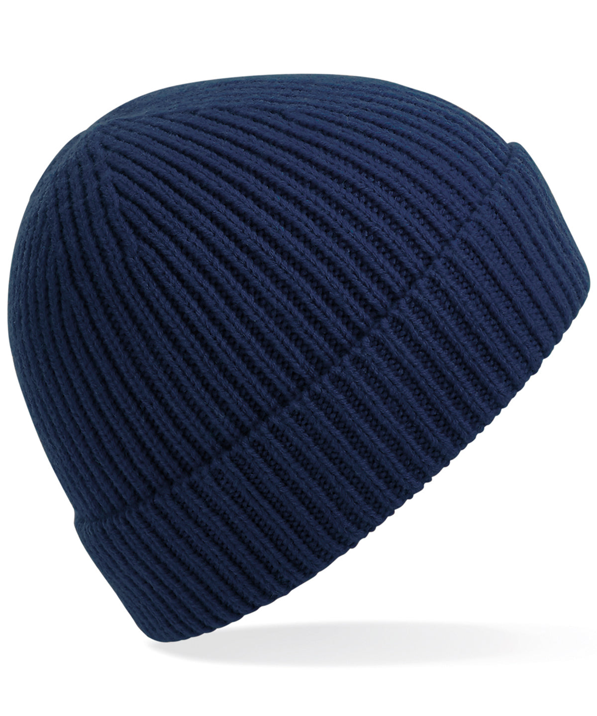 Beechfield Engineered knit ribbed beanie Oxford Navy