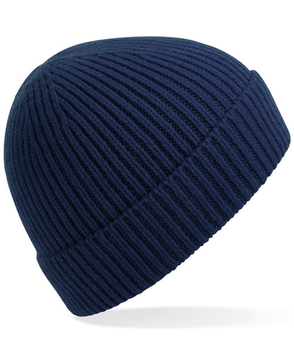 Beechfield Engineered knit ribbed beanie Oxford Navy