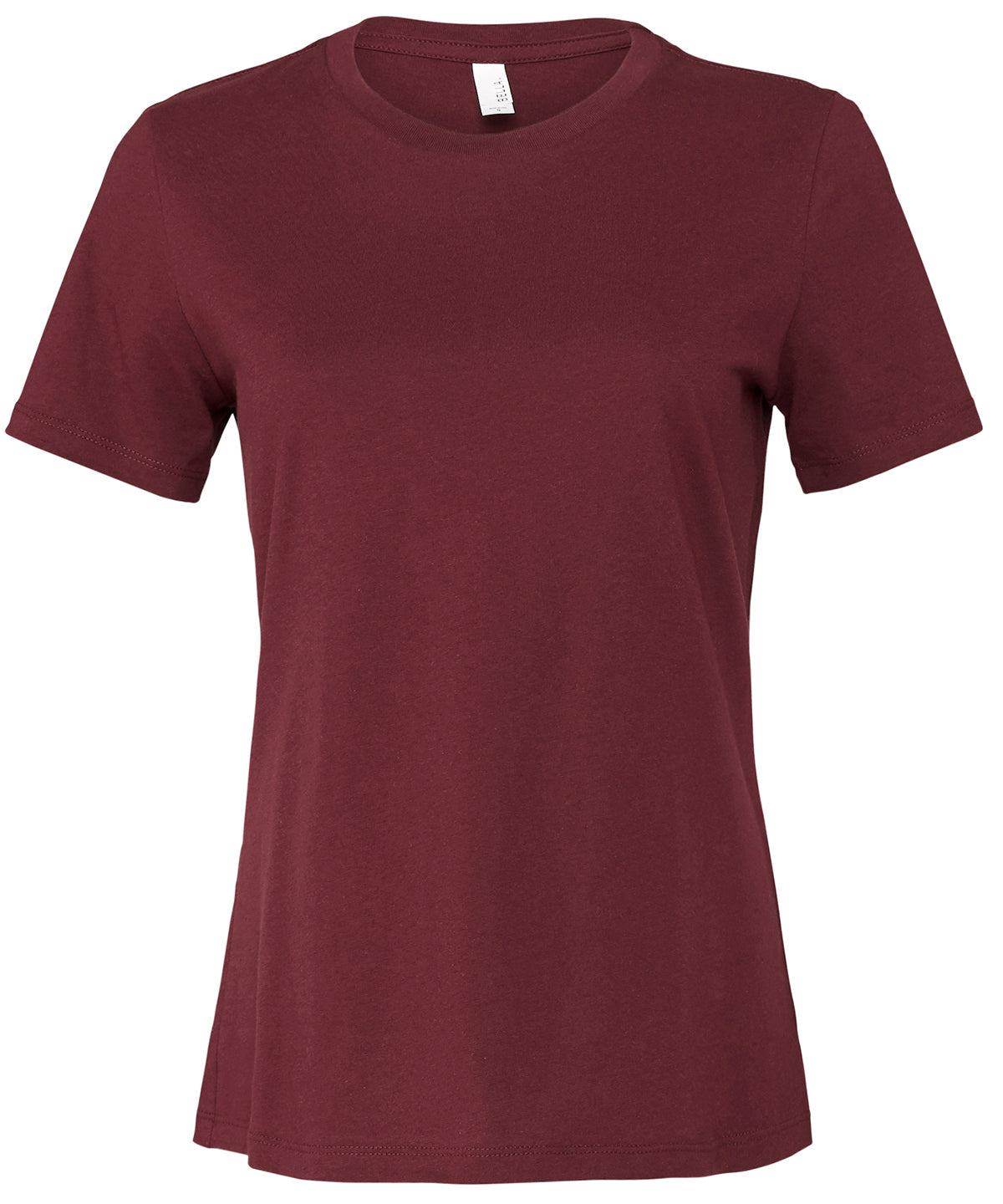 Bella+Canvas Women's relaxed Jersey short sleeve tee Maroon