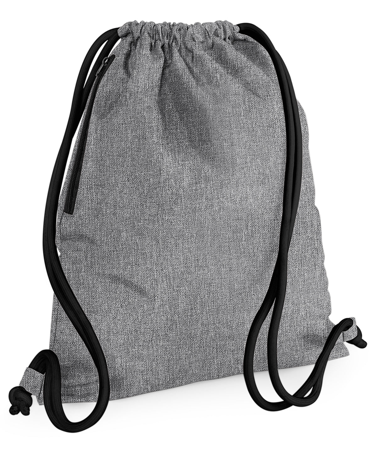 BagBase Icon gymsac Grey Marl/Black