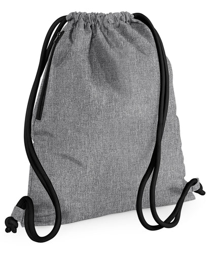 BagBase Icon gymsac Grey Marl/Black