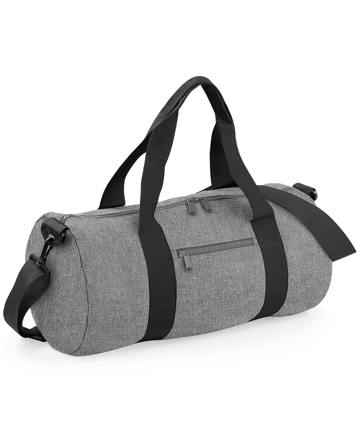 BagBase Original barrel bag Grey Marl/Black