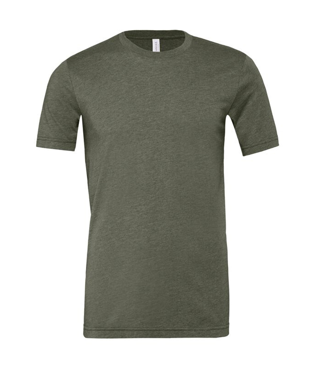 Bella+Canvas Unisex heather CVC short sleeve t-shirt Heather Military Green