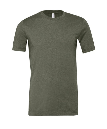 Bella+Canvas Unisex heather CVC short sleeve t-shirt Heather Military Green