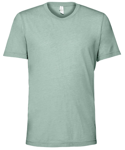 Bella+Canvas Unisex triblend crew neck t-shirt Dusty Blue Triblend