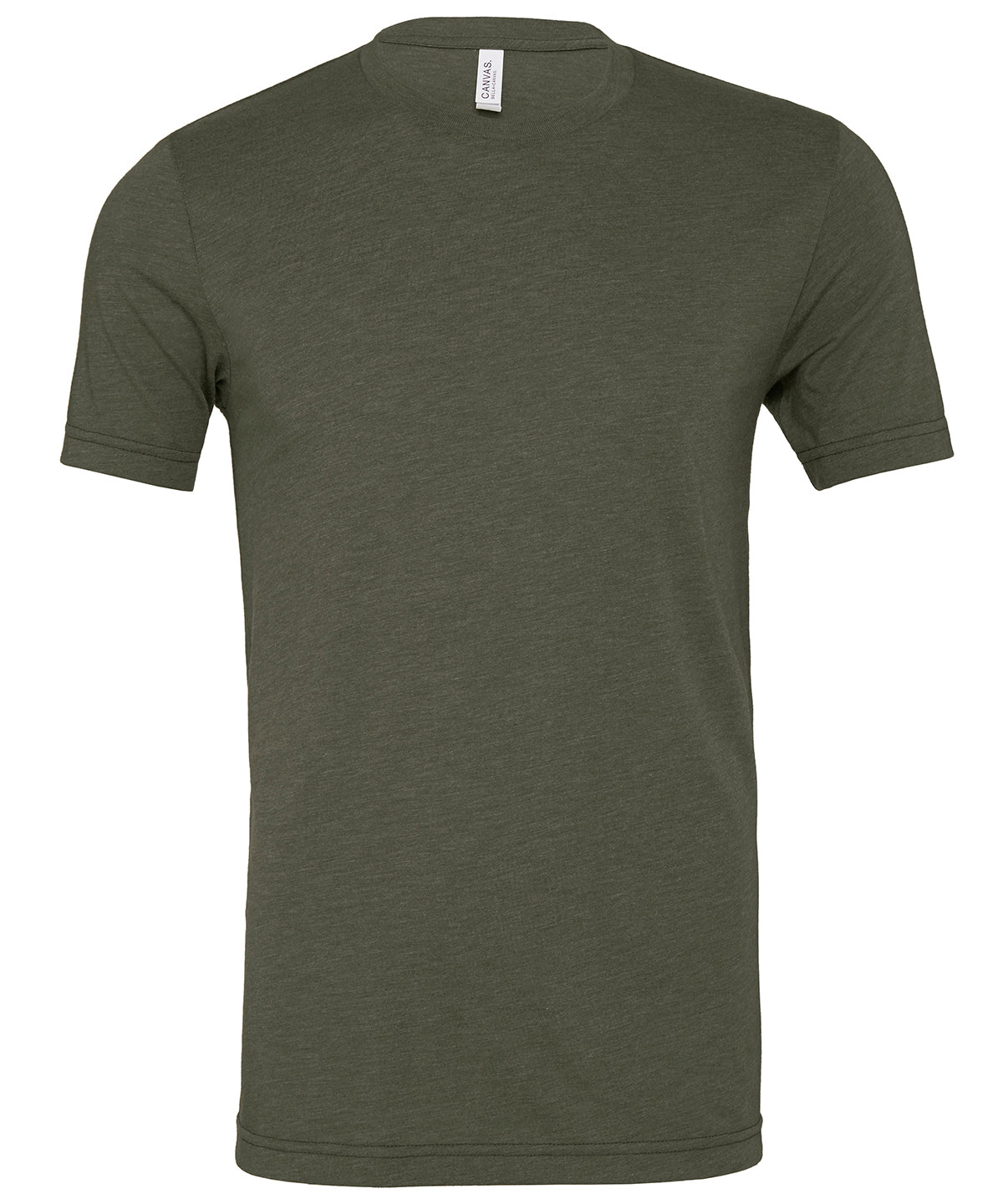 Bella+Canvas Unisex triblend crew neck t-shirt Military Green Triblend