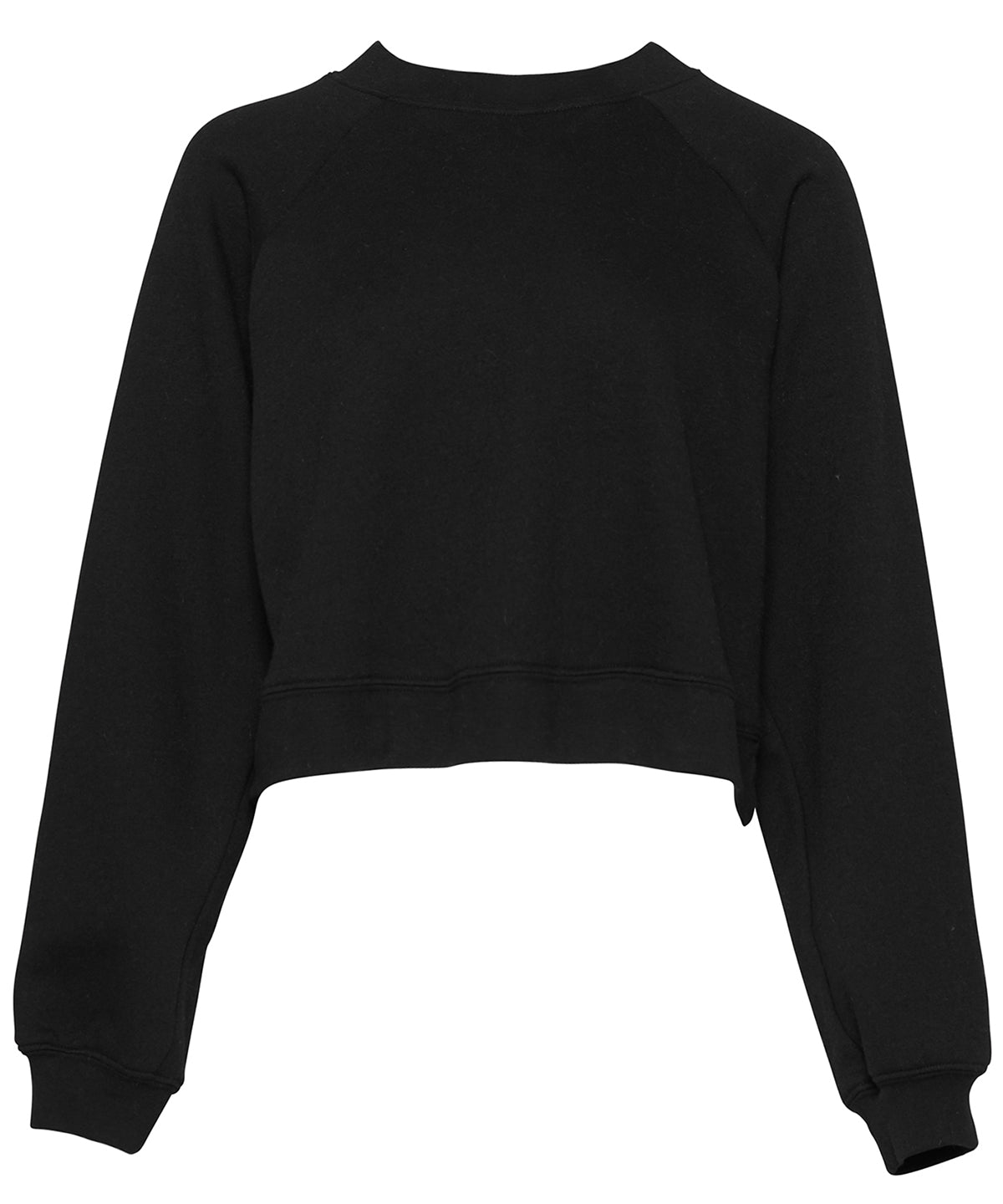 Bella+Canvas Women's raglan pullover fleece Black